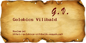 Golobics Vilibald névjegykártya